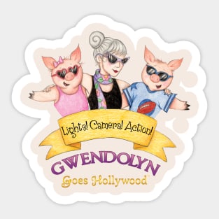 Gwendolyn, Natasha, and Omar Sticker